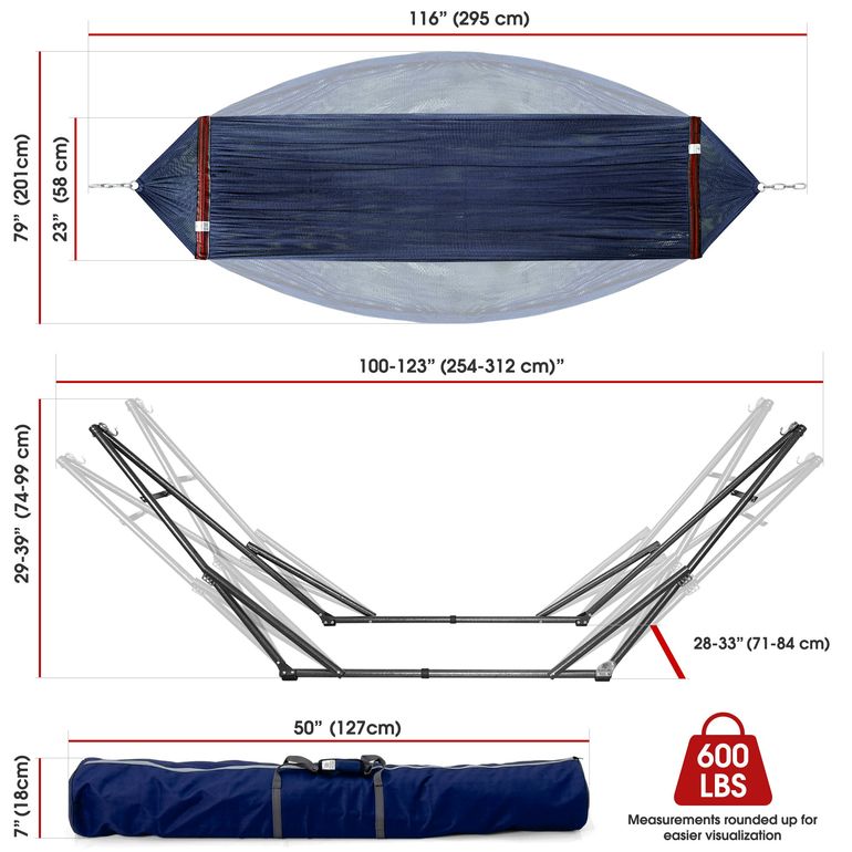 Original Collapsible Hammock Stand, Aegean
