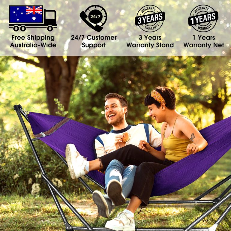 Original Collapsible Hammock Stand, Purple